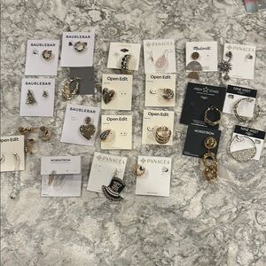 ✨ Bundle of 24 Single Gold Earrings - New With Tags